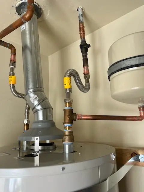 Water heater installation and plumbing repair in Rusty Acres